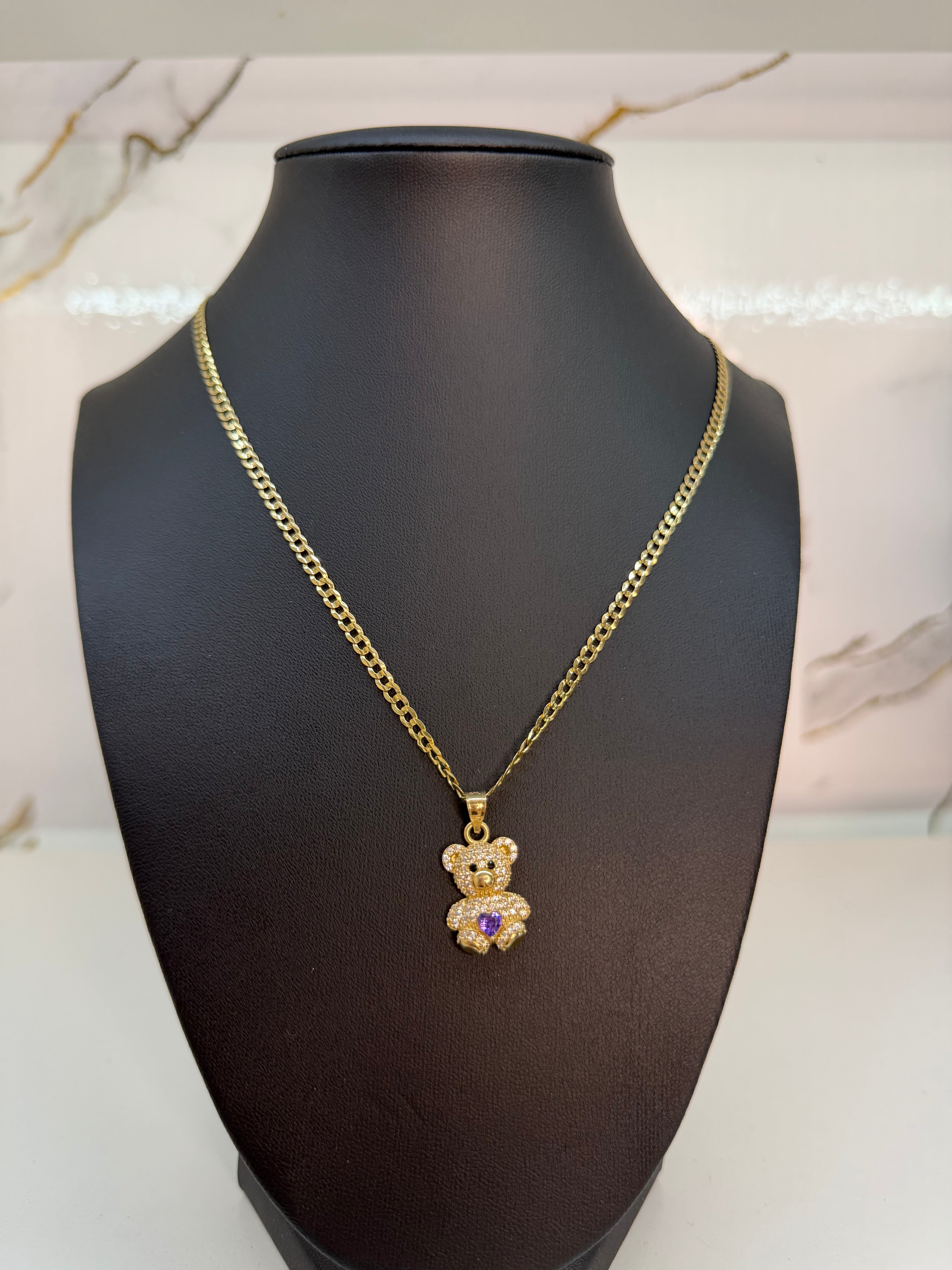 Cadena con dije de osito