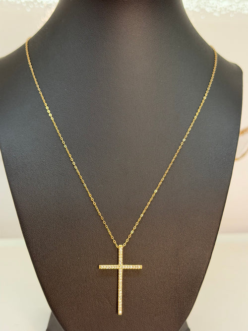 Cadena con cruz 10k