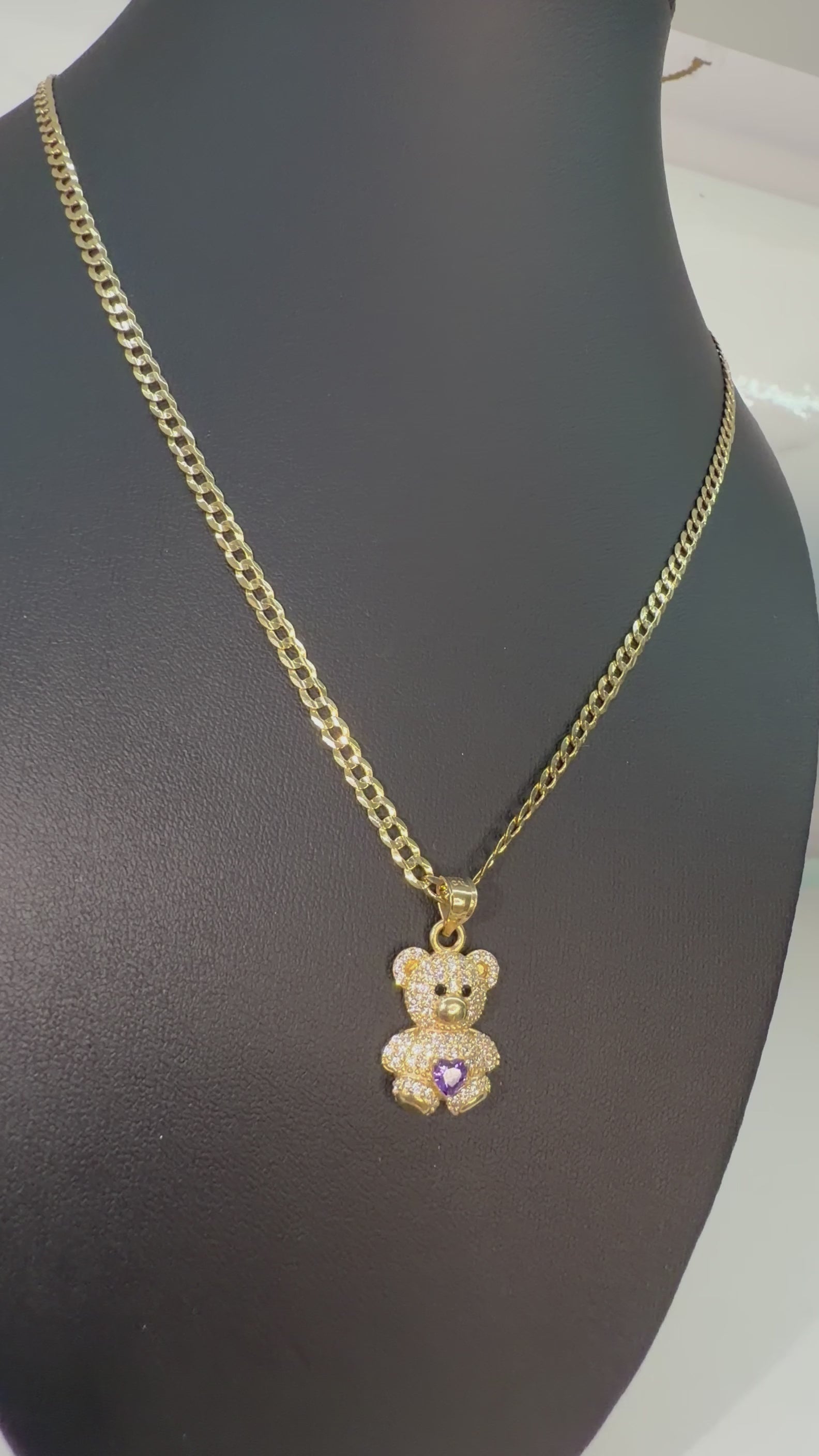 Cadena con dije de osito