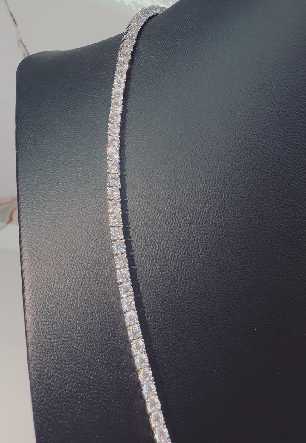 Cadena tenis con diamantes CVD